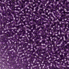 Toho Round Seed Bead 15/0 Silver Lined Light Grape 2.5-inch Tube (2219)