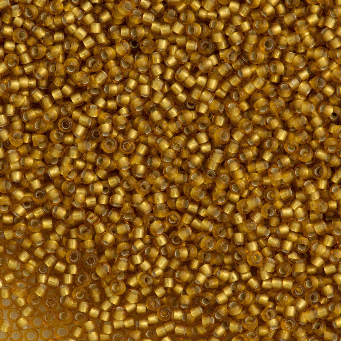 Toho Round Seed Beads 6/0 Silver Lined Goldenrod 2.5-inch tube (2110)