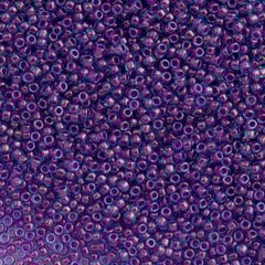 Toho Round Seed Bead 11/0 Inside Color Lined Violet Blue 2.5-inch Tube (252)