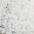 Toho Round Seed Bead 8/0 Transparent Matte Crystal AB 2.5-inch tube (161F)