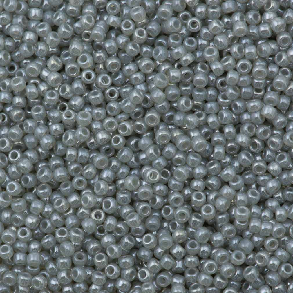 Toho Round Seed Bead 11/0 Transparent Ceylon Gray 2.5-inch Tube (150)