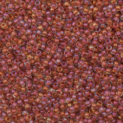 50g Toho Round Seed Beads 11/0 Inside Color Lined Terra Cotta Luster (186)
