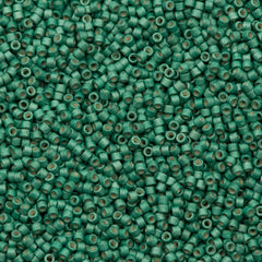 25g Miyuki Delica seed bead 11/0 Galvanized Matte Dark Mint DB1171