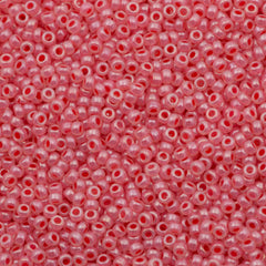 Miyuki Round Seed Bead 11/0 Semi-Matte Pink Opal 22g Tube (2345)