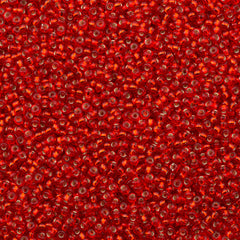 Miyuki Round Seed Bead 11/0 Silver lined Red 22g Tube (10)