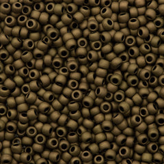 50g Toho Round Seed Beads 6/0 Matte Soft Brown (702)