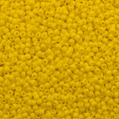 50g Toho Round Seed Bead 8/0 Opaque Medium Yellow (42B)