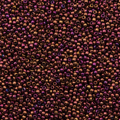 Toho Round Seed Bead 11/0 Higher Metallic Amethyst 2.5-inch Tube (502)