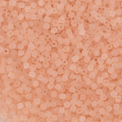 50g Toho Round Seed Beads 6/0 Transparent Matte Rosaline (11F)