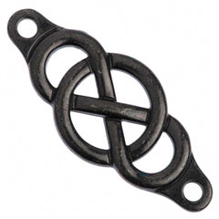 TierraCast Black Plated Pewter Infinity Centerpiece Link
