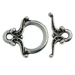TierraCast Antique Silver Plated Pewter Keepsake Toggle Clasp