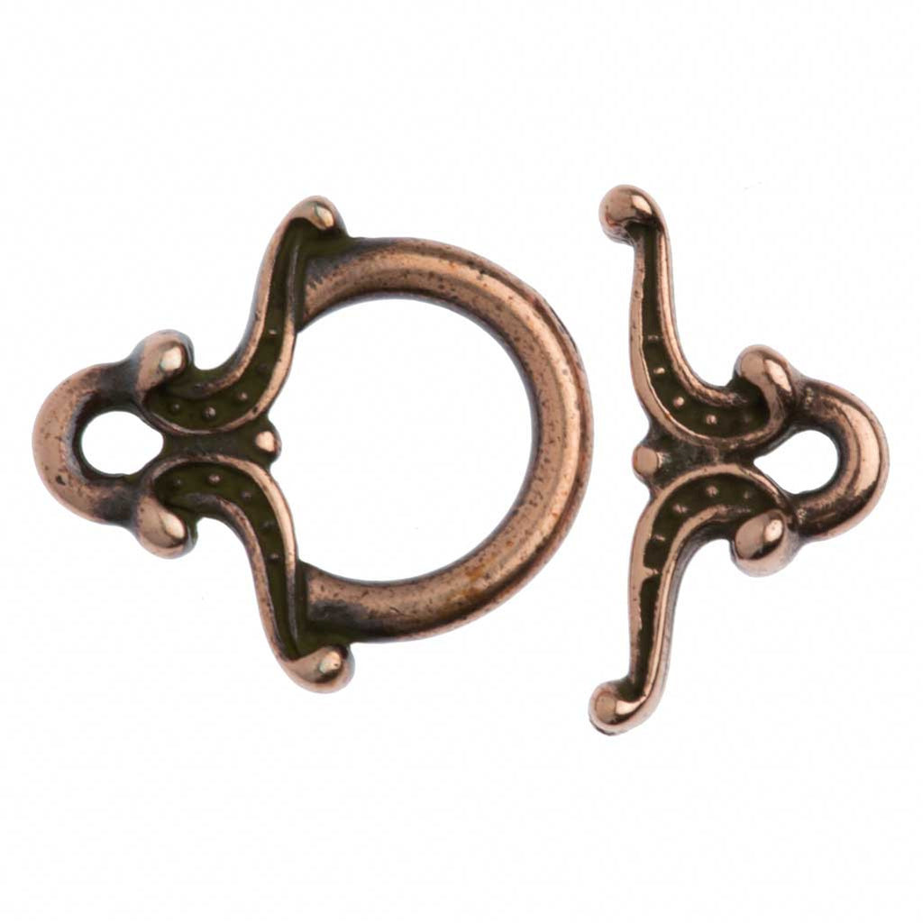 TierraCast Antique Copper Plated Pewter Keepsake Toggle Clasp