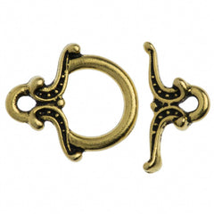 TierraCast Antique Gold Plated Pewter Keepsake Toggle Clasp