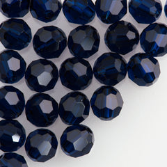 TRUE CRYSTAL 10mm Round Bead Dark Indigo (288)