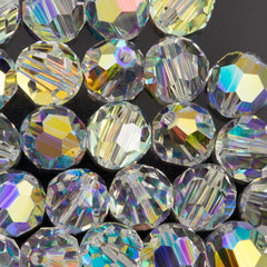 TRUE CRYSTAL 8mm Round Bead Crystal AB (001 AB)