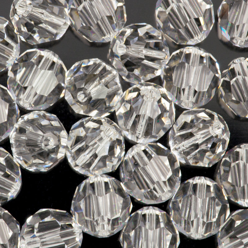 TRUE CRYSTAL 10mm Round Bead Crystal Clear (001)