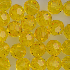 TRUE CRYSTAL 8mm Round Bead Light Topaz (226)