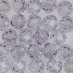 12 TRUE CRYSTAL 8mm Round Bead Smoky Mauve (265)