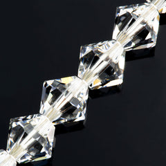 12 TRUE CRYSTAL 8mm Bicone Bead Crystal (001)