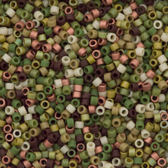 Miyuki Delica Seed Bead 11/0 Mix Olive Garden 2-inch Tube (9009)