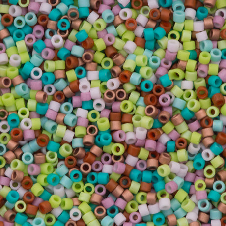Miyuki Delica Seed Bead 11/0 Mix Tres Chic 2-inch Tube (9012)