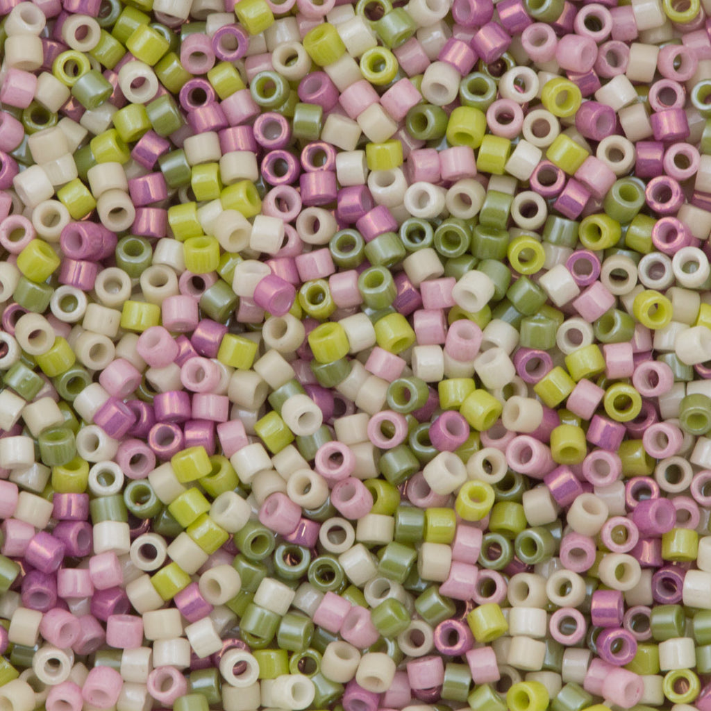 Miyuki Delica Seed Bead 11/0 Mix Antique Roses 2-inch Tube (9024)