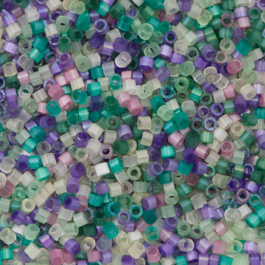 Miyuki Delica Seed Beads, 11/0 Size, Galvanized Matte Magenta DB1173 (2.5  Tube)