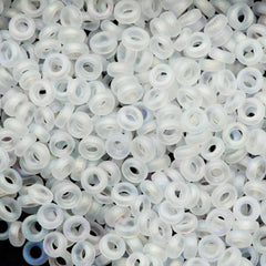 Miyuki 2.2mm Spacer Beads Transparent Matte Crystal AB 7g Tube (131FR)