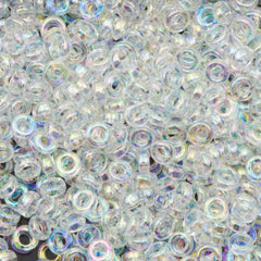 Miyuki 3mm Spacer Beads Transparent Crystal AB 8g Tube (250)