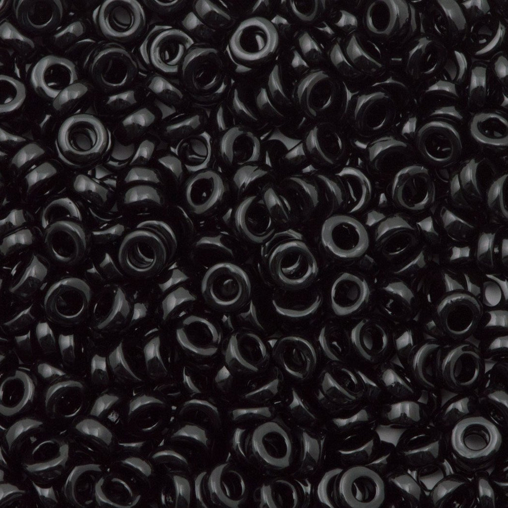 Miyuki 3mm Spacer Beads Opaque Black 8g Tube (401)