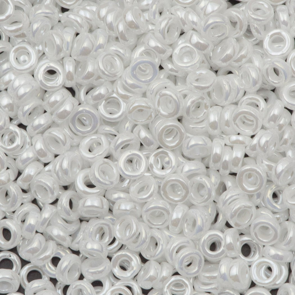 Miyuki 3mm Spacer Beads Opaque White Luster 8g Tube (420)