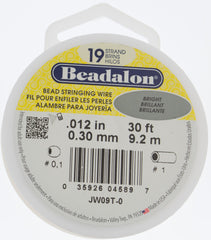 Beadalon 19 Strand Bright .3mm Beading Wire 30ft