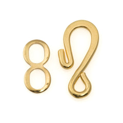 23mm Gold Plated Hook and Eye Clasp
