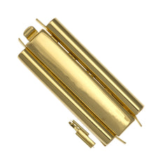 10x30mm Smooth Shiney Gold Plated Beadslide Clasp
