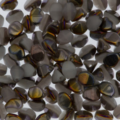 100 Czech Pinch Beads White Sliperit (02020SP)