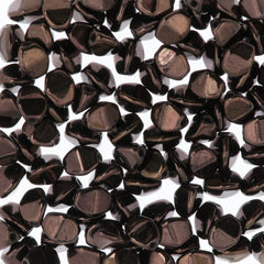 100 Czech Pinch Beads Jet Vega (23980E)