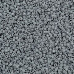 25g Miyuki Delica Seed Bead 11/0 Opaque Ghost Grey DB1139