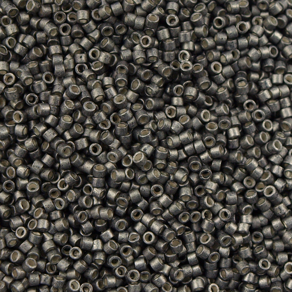 miyataka　EL-DB11111B×5 Miyuki Delica Seed Bead 11/0 Galvanized Semi-Matte Graphite 2-inch
