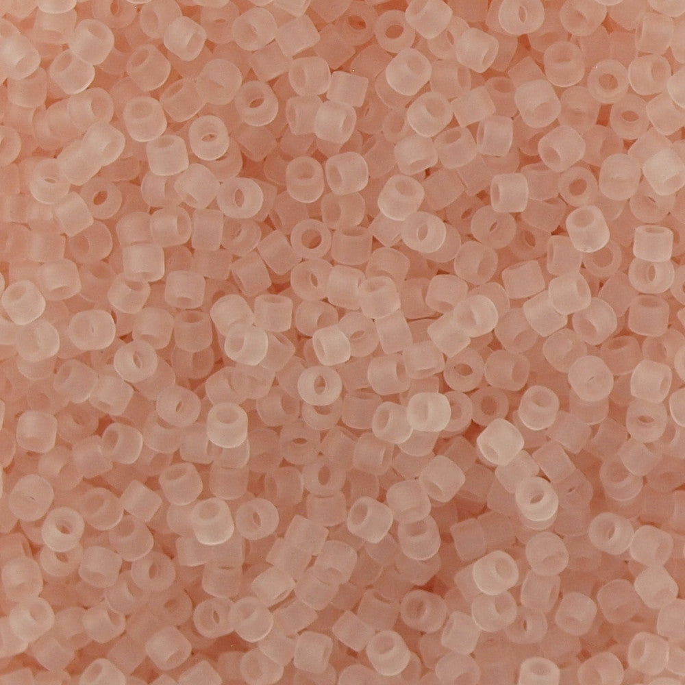 25g Miyuki Delica Seed Bead 11/0 Matte Transparent Pink Mist DB1263