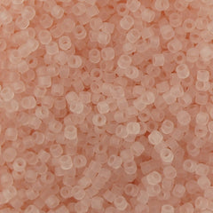 Miyuki Delica Seed Bead 11/0 Matte Transparent Pink Mist 2-inch Tube DB1263
