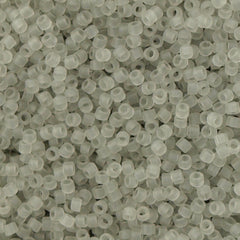 25G Miyuki Delica Seed Bead 11/0 Matte Transparent Light Grey DB1271