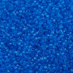 25g Miyuki Delica Seed Bead 11/0 Transparent Dyed Capri Blue DB1318