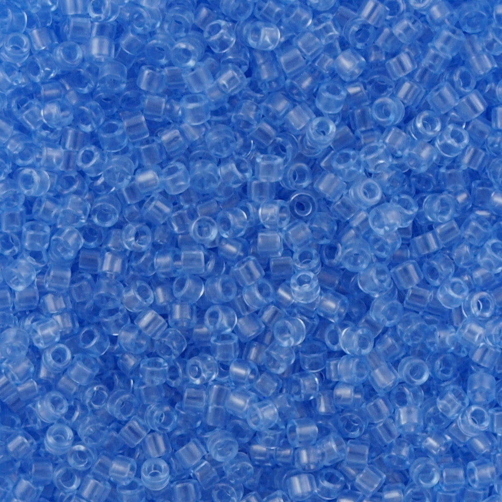 25g Miyuki Delica Seed Bead 11/0 Crystal Glazed Dusky Blue DB1405