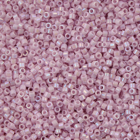 Miyuki Delica Seed Bead 11/0 Opaque Glazed Berry Smoothie AB 2-inch Tube DB1504