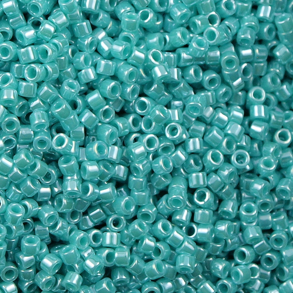 d*7様 MR ILOC 25g Miyuki Delica Seed Bead 11/0 Opaque Luster Dark Sea Foam Green