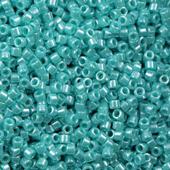 100g Miyuki Delica Seed Bead 11/0 Opaque Luster Dark Sea Foam Green DB1567