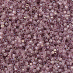 25g Miyuki Delica Seed Bead 11/0 Inside Dyed Color Mauve Thistle Flower DB1752