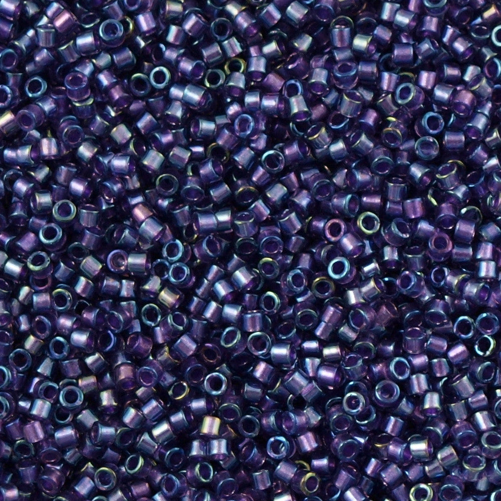 25g Miyuki Delica Seed Bead 11/0 Inside Dyed Color Amethyst Purple DB1756