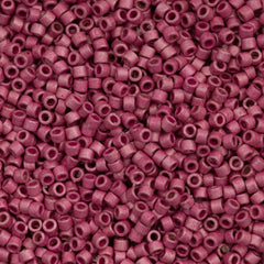 25g Miyuki Delica Seed Bead 11/0 Duracoat Galvanized Matte Hot Pink DB1840F