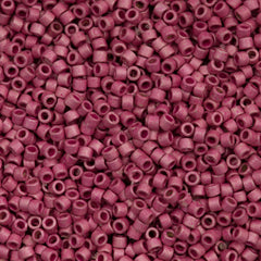 Miyuki Delica Seed Bead 11/0 Duracoat Galvanized Matte Hot Pink 2-inch Tube DB1840F